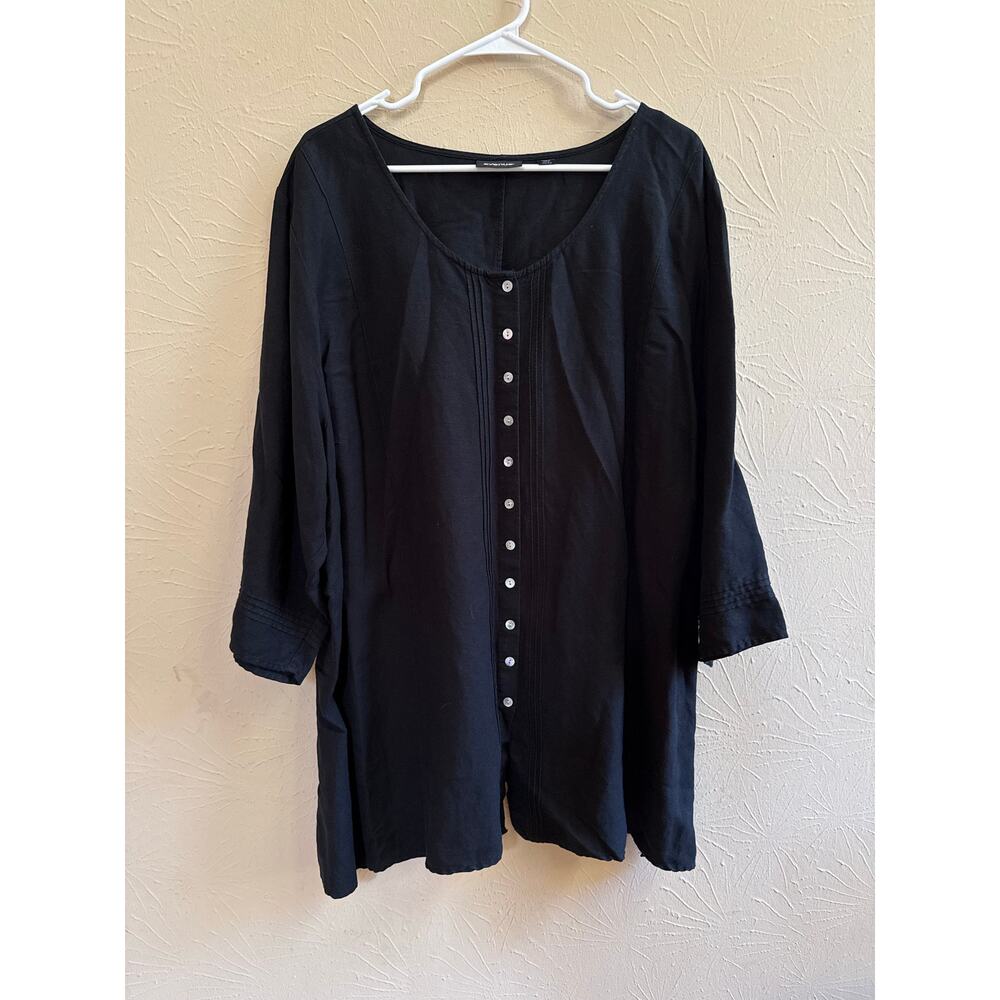 Avenue Linen Blend Top Size 30/32